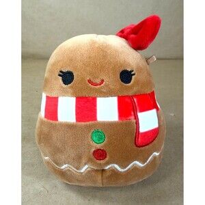 Squishmallow 6" Gina the Gingerbread Girl Christmas Holiday Plush Stuffed Animal
